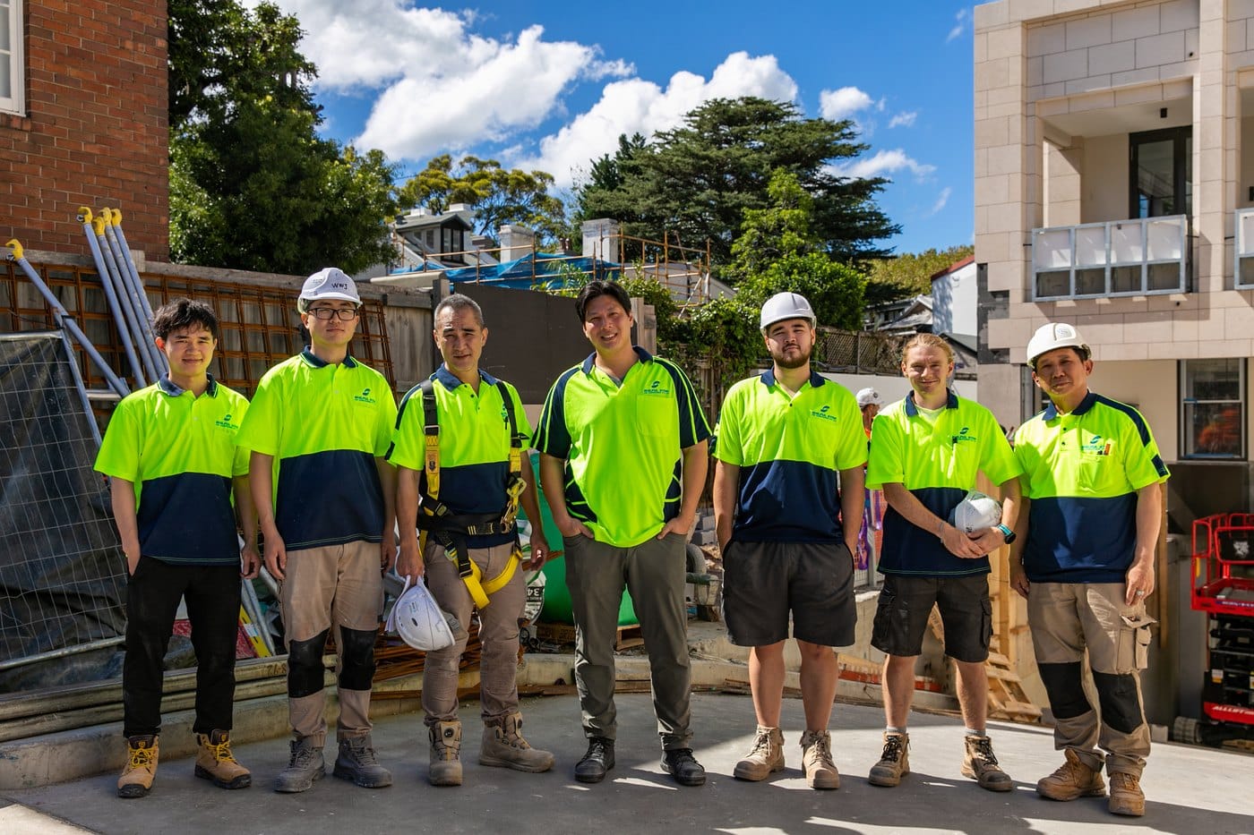 The Skilful Star site team on a Sydney project